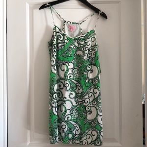 Lilly Pulitzer DUSK STRAPPY SILK SLIP DRESS